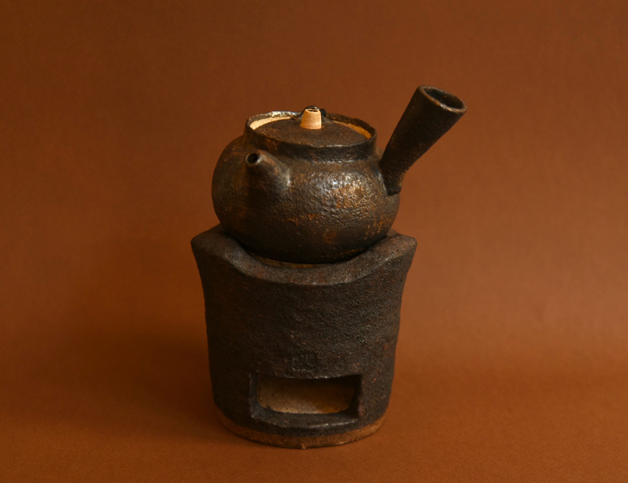 Théière et le réchaud